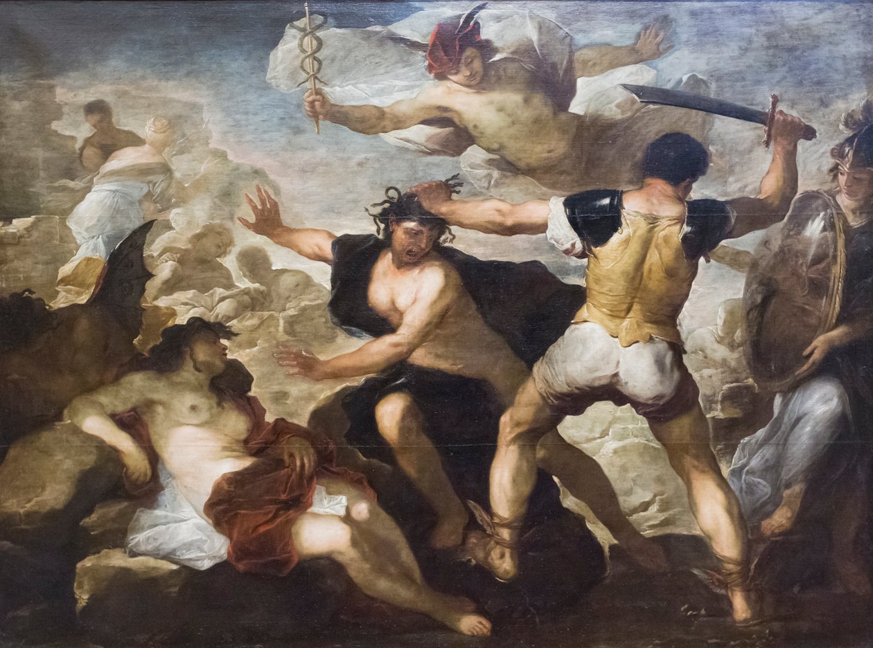 珀尔修斯斩美杜莎 作者 卢卡·乔丹奴（Luca Giordano）