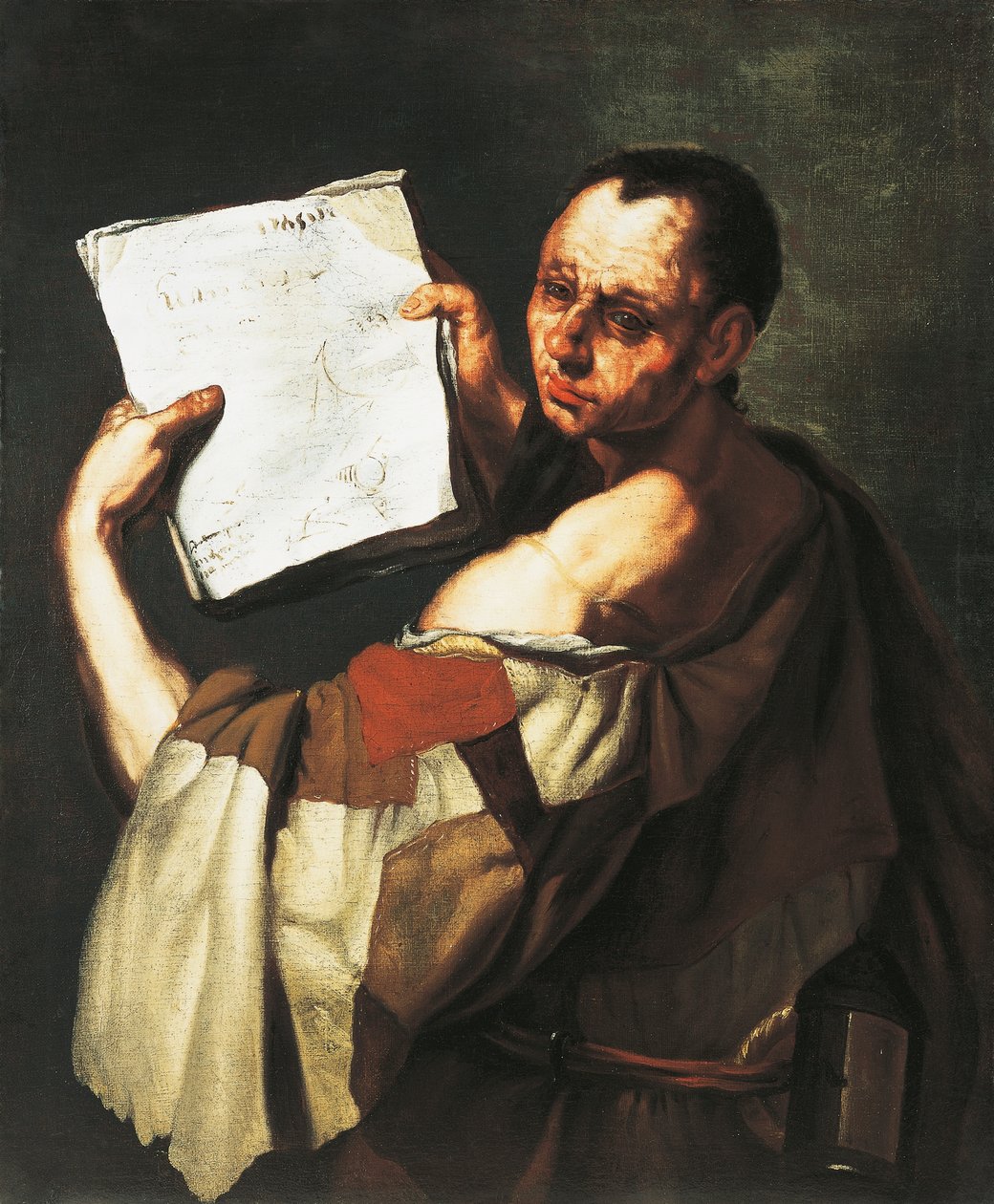 哲学家或圣人（布面油画） 作者 卢卡·乔丹奴（Luca Giordano）