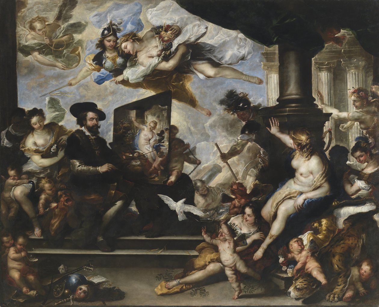 鲁本斯绘画和平的寓言 作者 卢卡·乔丹奴（Luca Giordano）