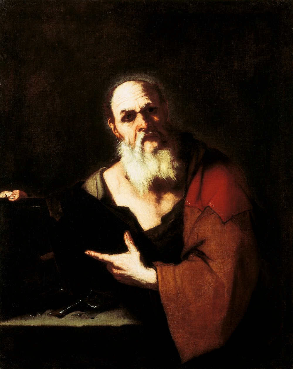 苏格拉底，由Luca Giordano（1634-1705）创作，布面油画 作者 卢卡·乔丹奴（Luca Giordano）