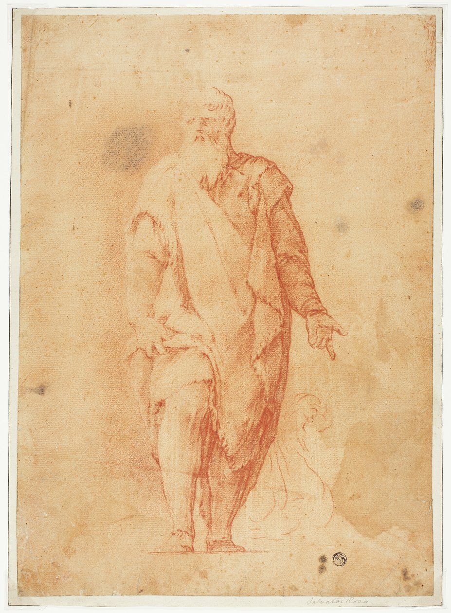 站立的大胡子 作者 卢卡·乔丹奴（Luca Giordano）