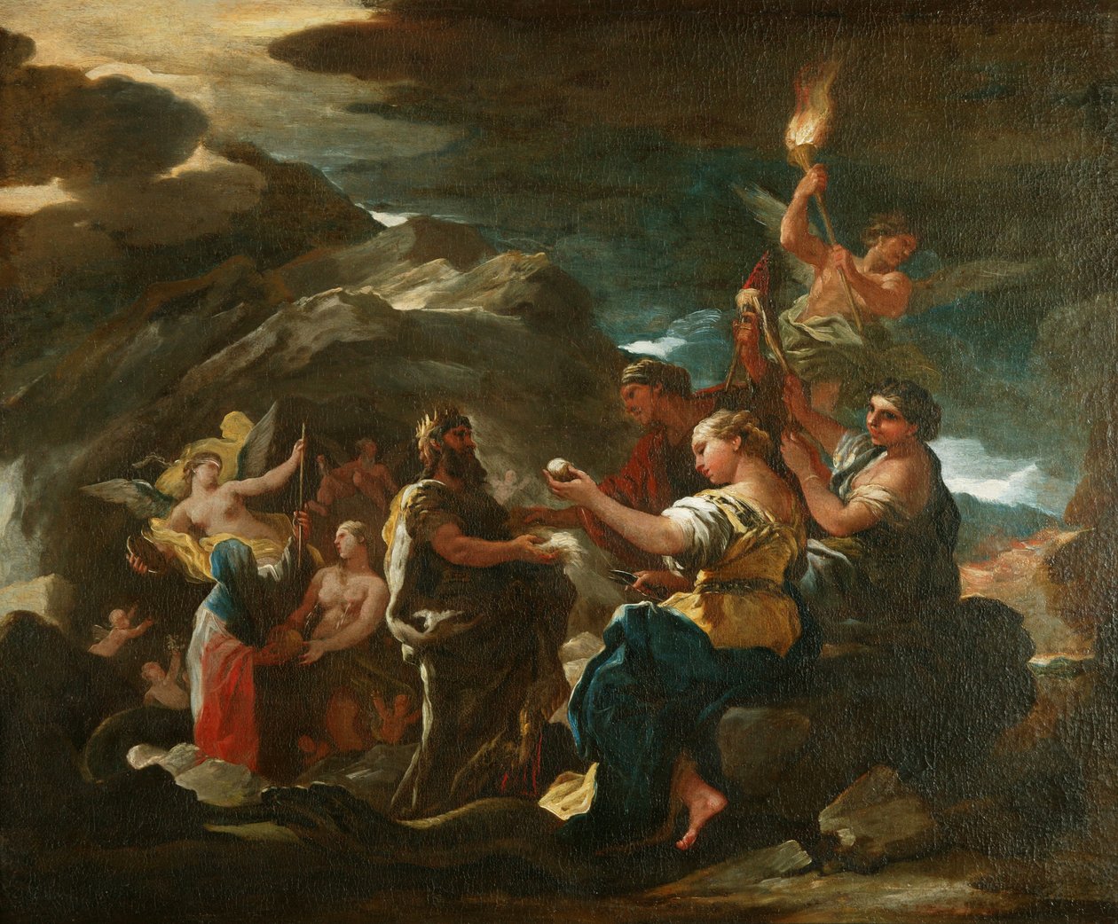 永恒之洞，约 1685 年（布面油画） 作者 卢卡·乔丹奴（Luca Giordano）