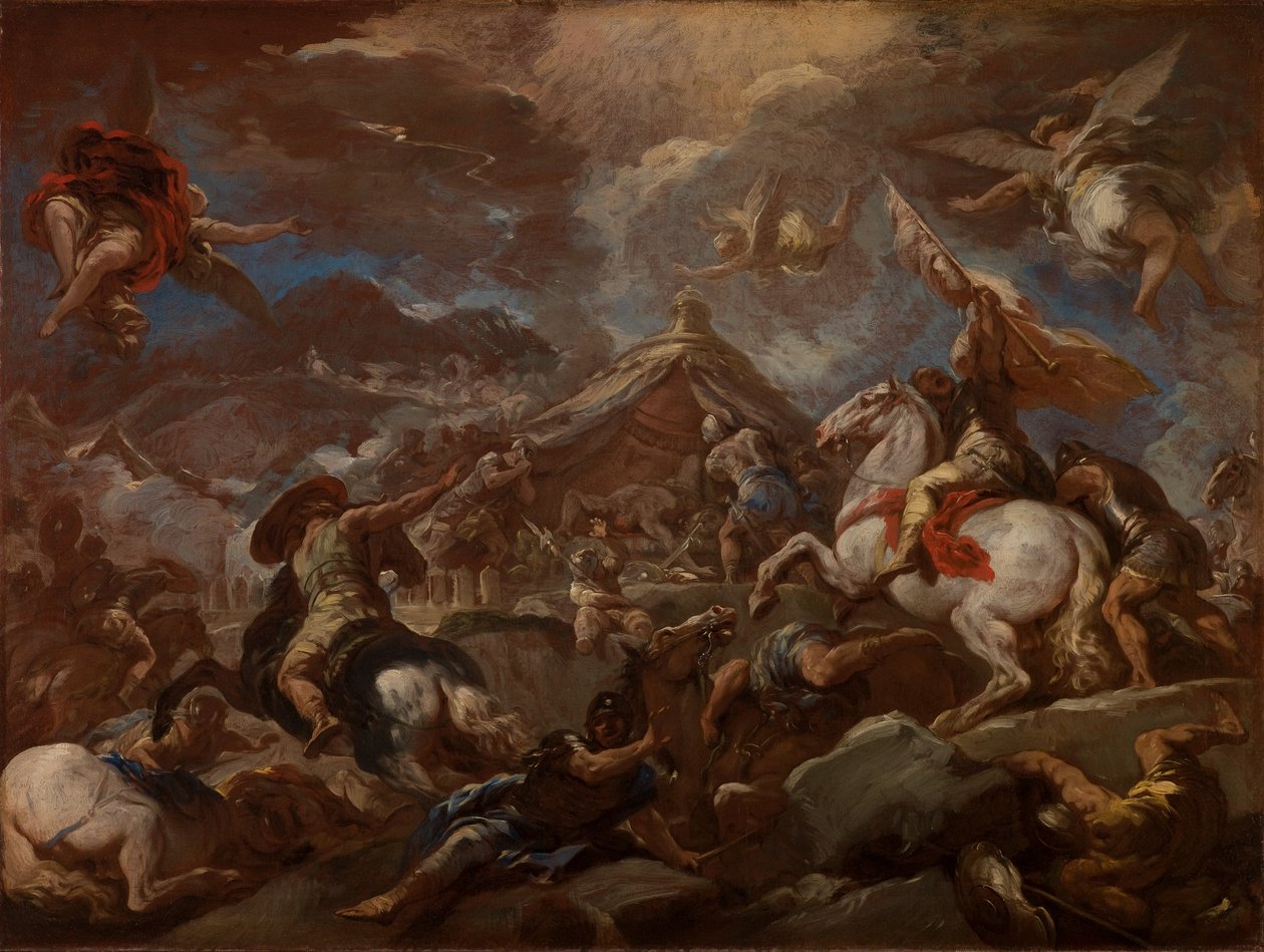 发现霍罗费恩的尸体 作者 卢卡·乔丹奴（Luca Giordano）
