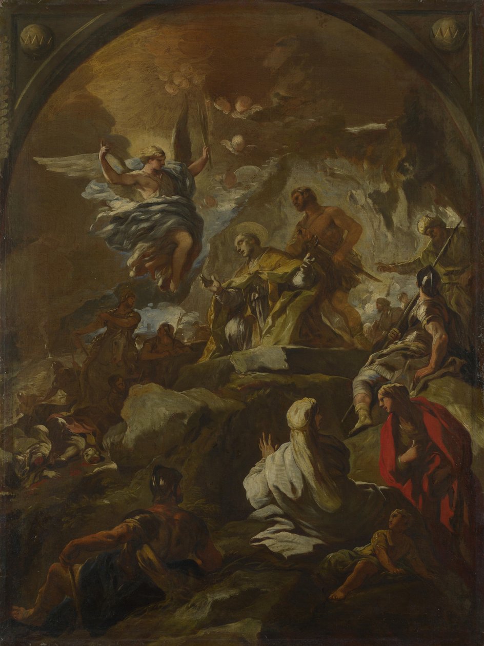 圣亚努阿留斯的殉难》，约1690年。 作者 卢卡·乔丹奴（Luca Giordano）