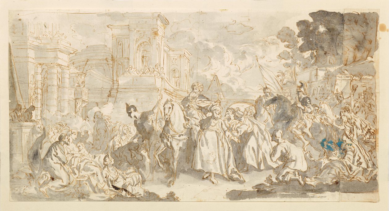 摩德凯的诱惑（？） 作者 卢卡·乔丹奴（Luca Giordano）