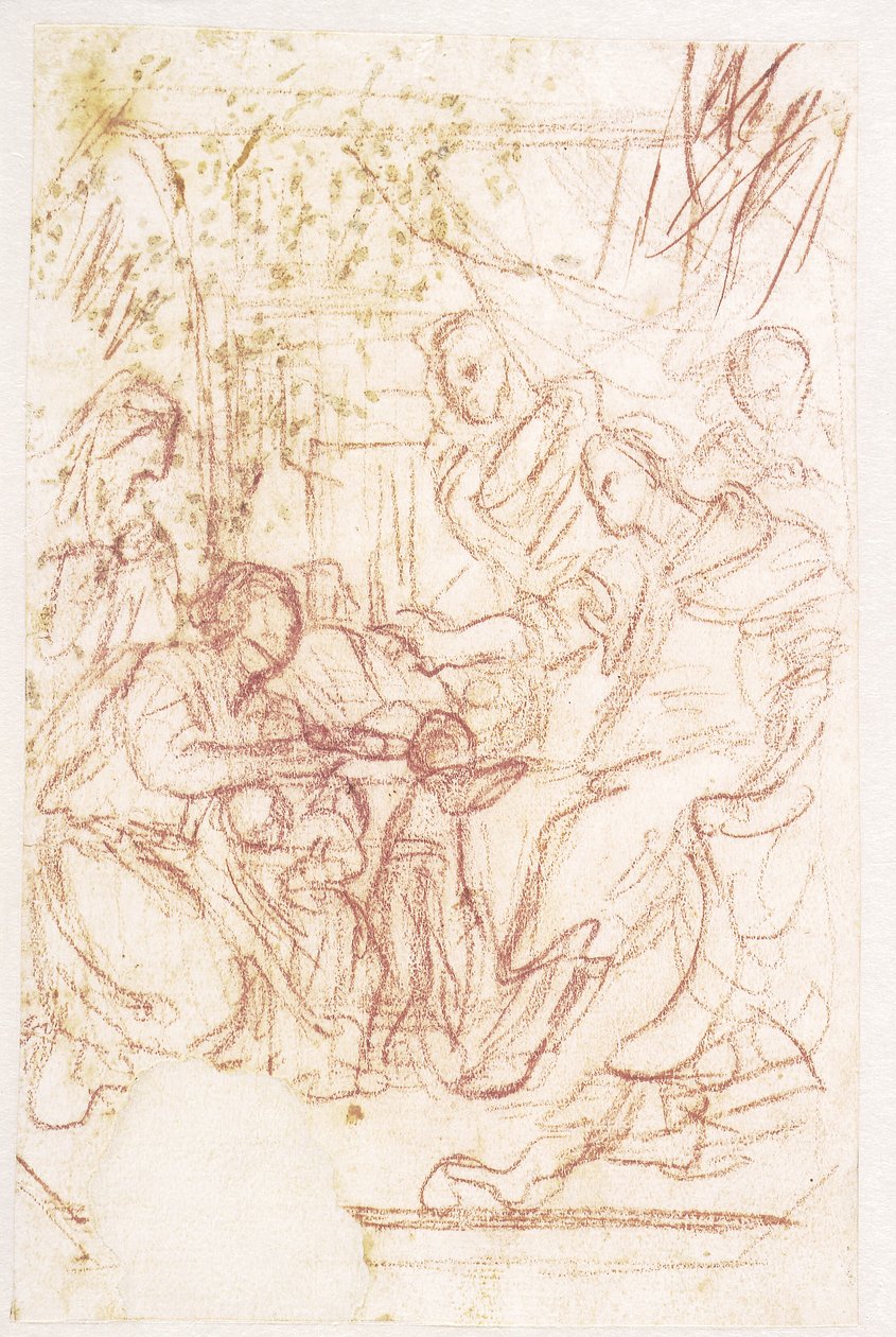 科利奥兰纳斯之前的沃伦尼亚和韦图利亚 作者 卢卡·乔丹奴（Luca Giordano）