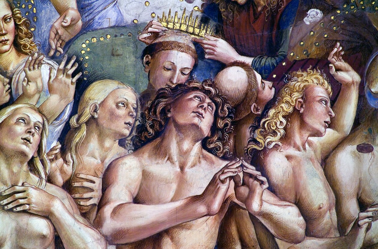 选举，来自最后的审判壁画周期 作者 卢卡·西诺雷利（Luca Signorelli）