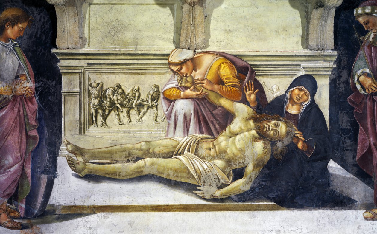 为死去的基督悲叹 作者 卢卡·西诺雷利（Luca Signorelli）
