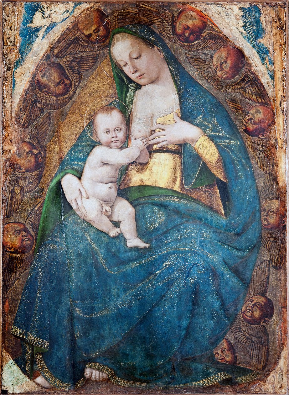 圣母玛利亚（1482-c.1485） 作者 卢卡·西诺雷利（Luca Signorelli）