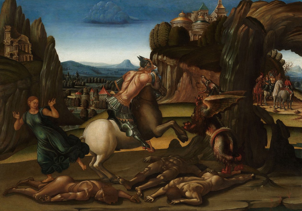 圣乔治和龙，c.1500 作者 卢卡·西诺雷利（Luca Signorelli）
