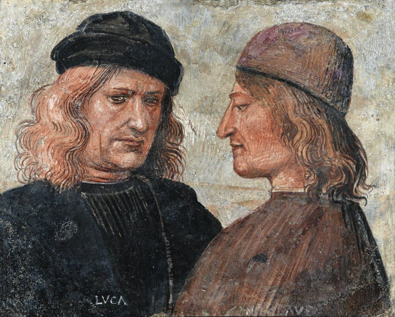 与Niccolò di Angelo Franchi的自画像，约1504年。 作者 卢卡·西诺雷利（Luca Signorelli）