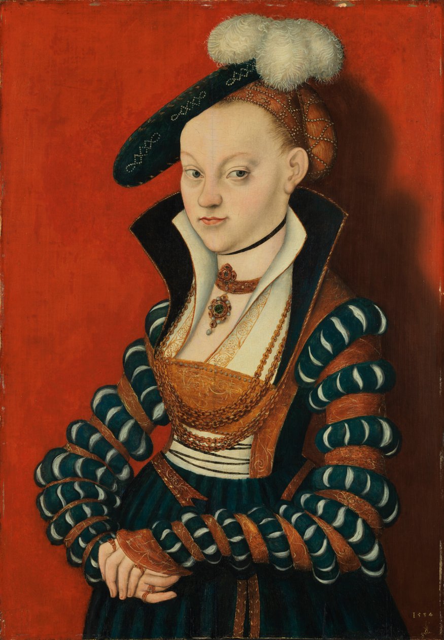肖像Christiane von Eulenau 作者 卢卡斯·克拉纳赫