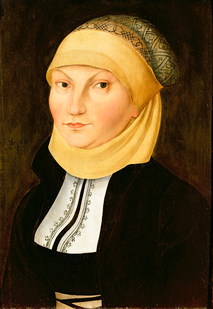 Katharina Luther（nee von Bora），1528年 作者 卢卡斯·克拉纳赫