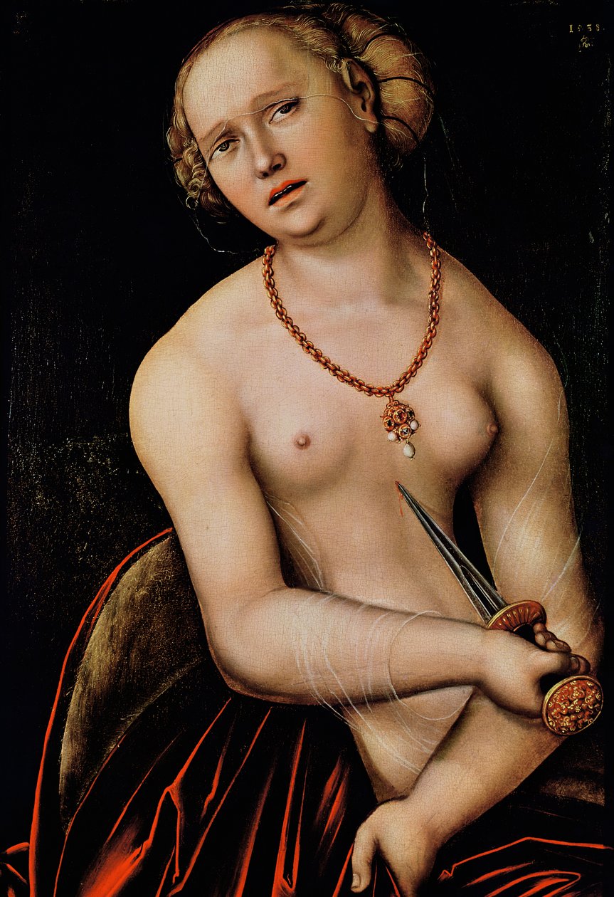 Lucretia，1538 作者 卢卡斯·克拉纳赫