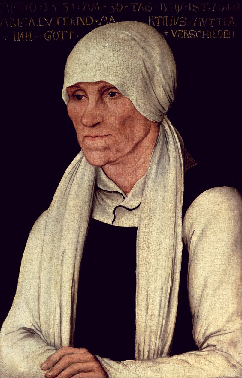 Margarethe Luther（约1463-1531），Martin Luther的母亲 作者 卢卡斯·克拉纳赫