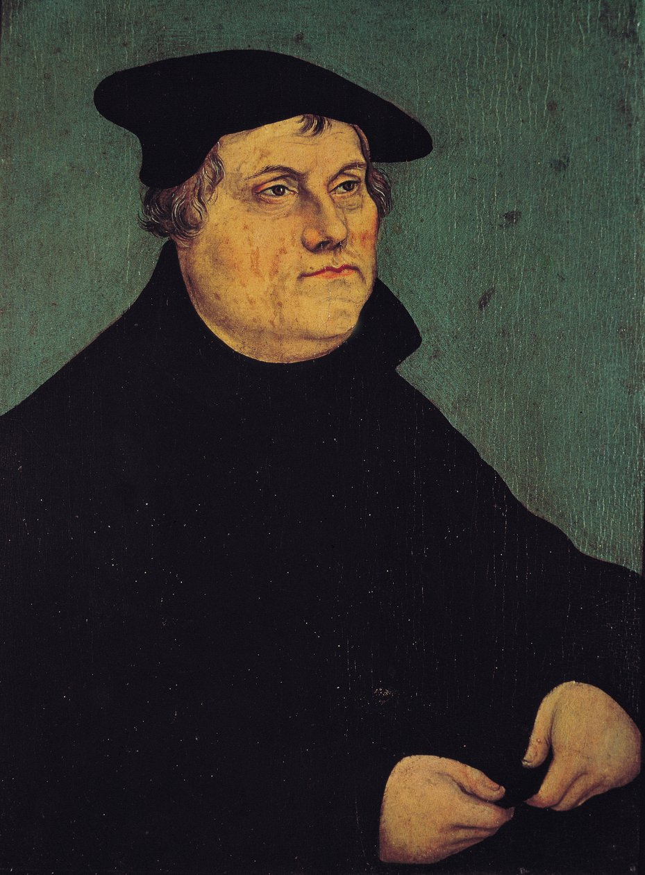 马丁路德的肖像（1483-1546）1543 作者 卢卡斯·克拉纳赫