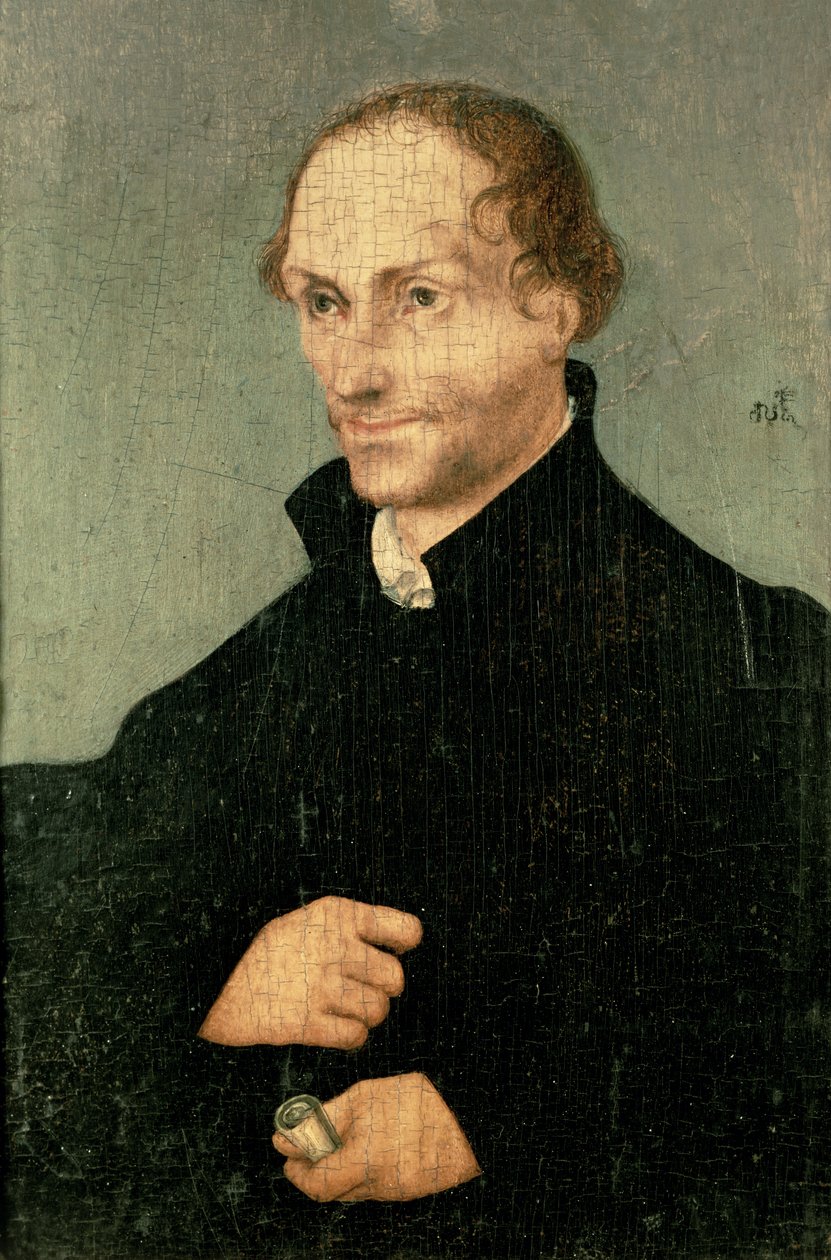 Philipp Melanchthon（1497-1560），1532年的肖像 作者 卢卡斯·克拉纳赫