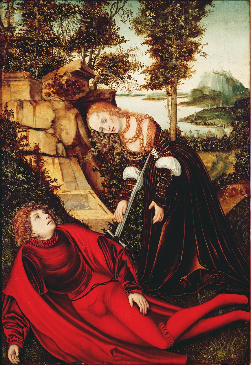 Pyramus和Thisbe 作者 卢卡斯·克拉纳赫