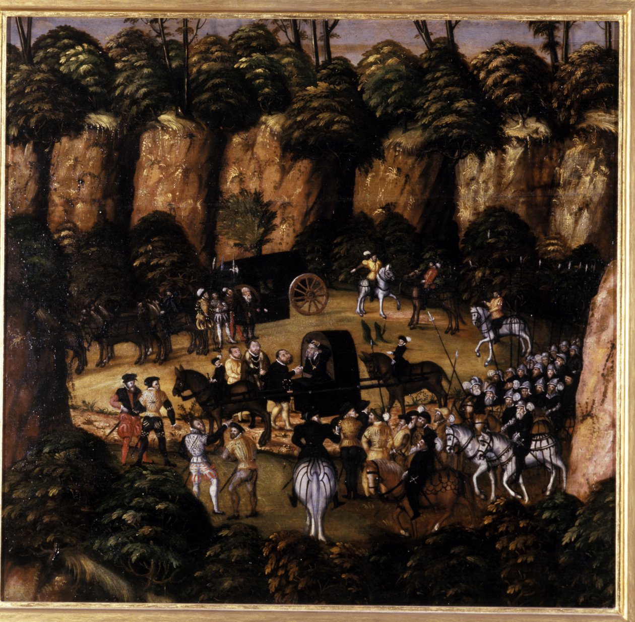 1552年，约翰弗雷德里克是马格南德和查理五世国王 作者 卢卡斯·克拉纳赫