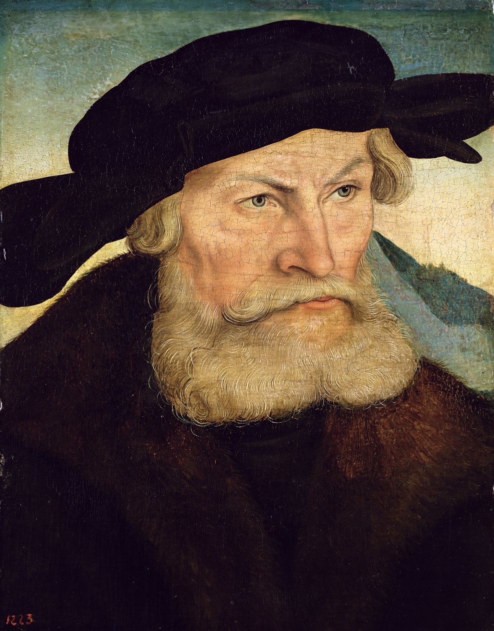 赫尔佐格海因里希的肖像萨克森的虔诚（1473-1541）c.1528 作者 卢卡斯·克拉纳赫