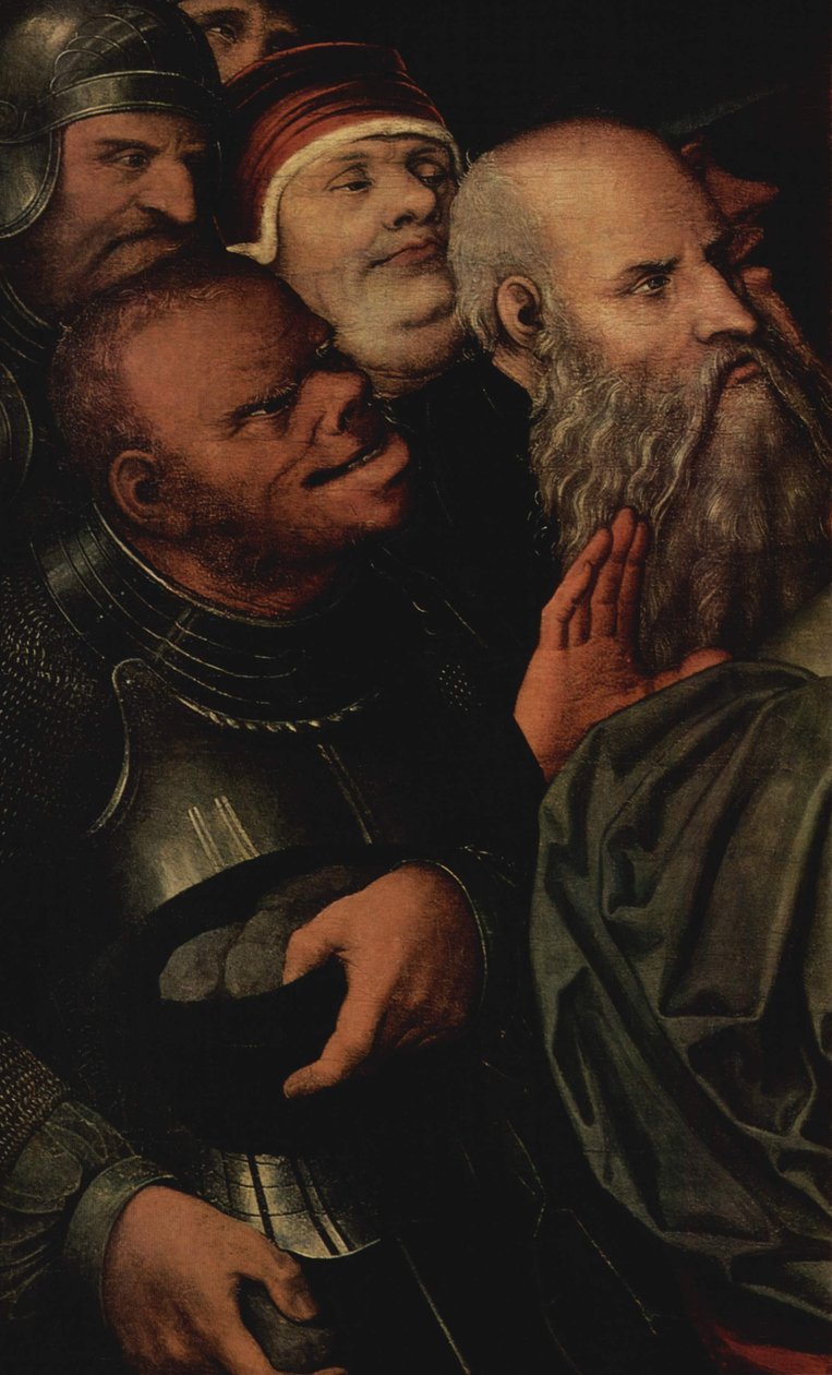 基督和淫妇的细节 作者 卢卡斯·克拉纳赫（Lucas Cranach）