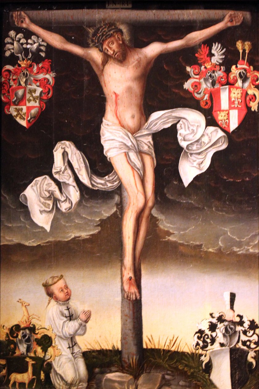 一个孩子在死亡衬衫上的墓志铭 作者 卢卡斯·克拉纳赫（Lucas Cranach）