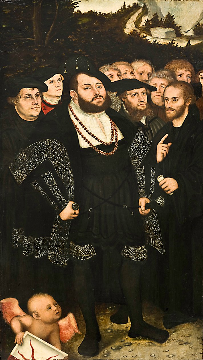 马丁路德和维滕贝格改革家 作者 卢卡斯·克拉纳赫（Lucas Cranach）