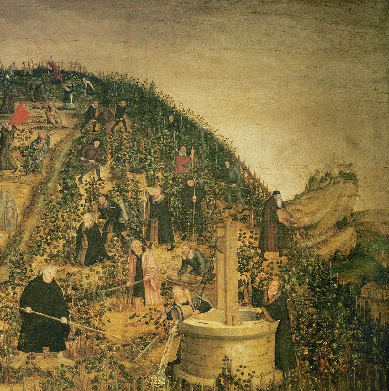 主的葡萄园，1569（细节330498） 作者 卢卡斯·克拉纳赫（Lucas Cranach）