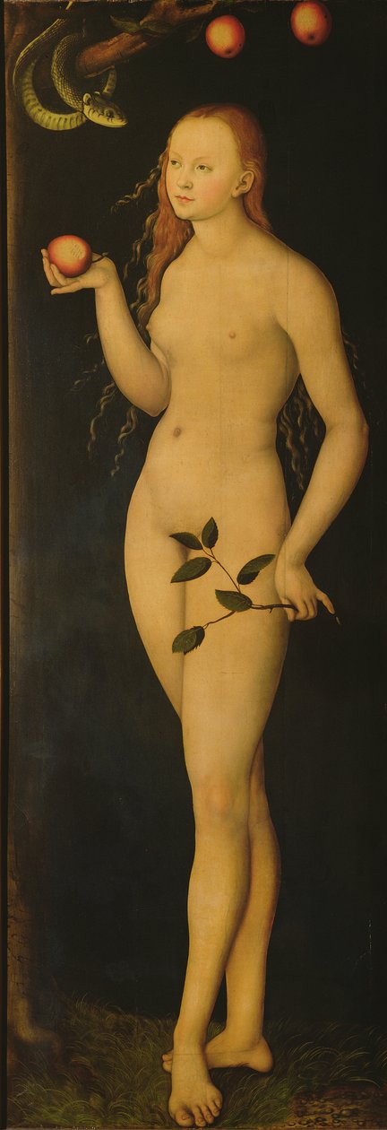 夏娃，1528年 作者 卢卡斯·克拉纳赫
