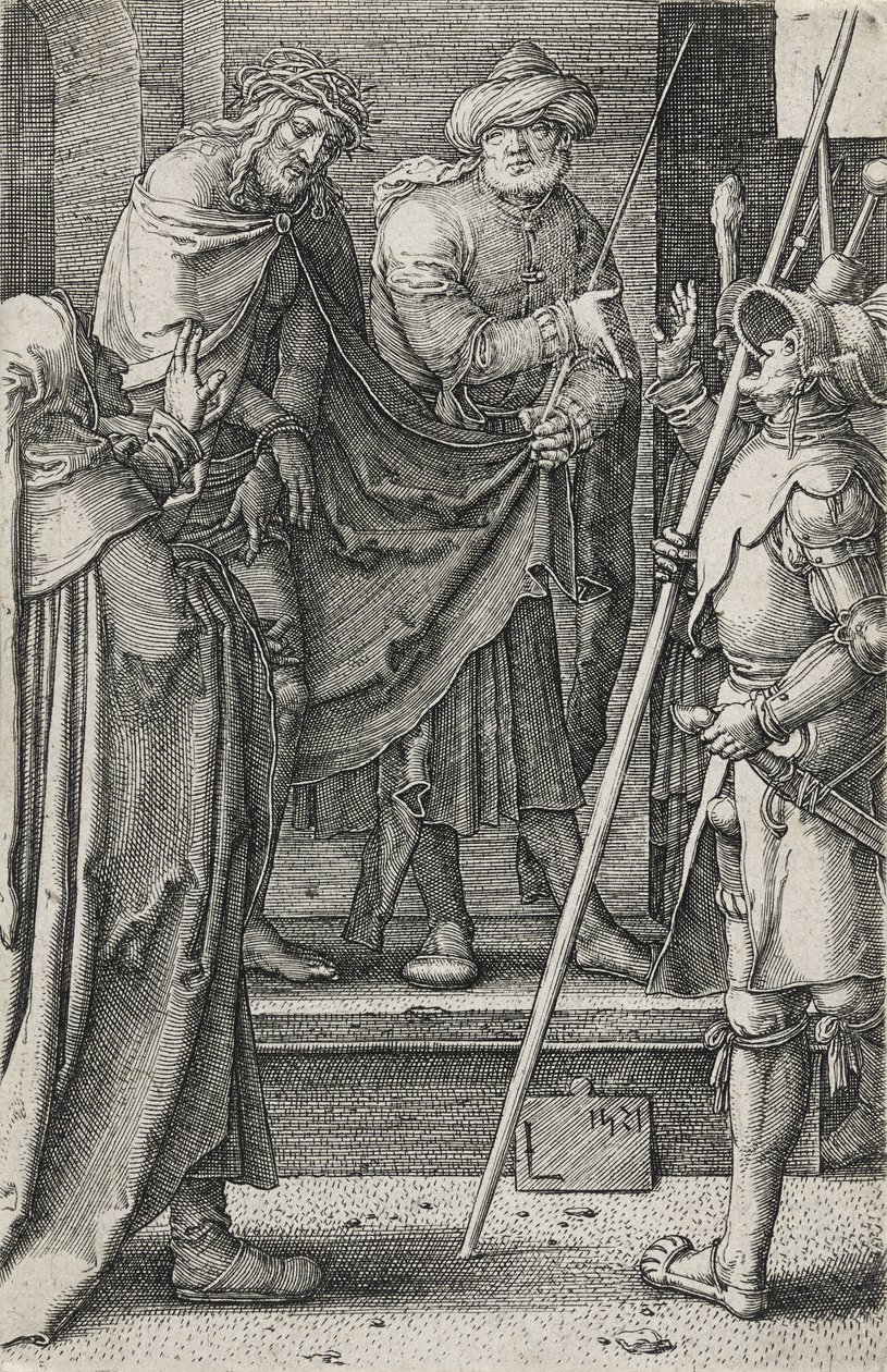 Ecce Homo，1521（在纸上雕刻） 作者 卢卡斯·范·莱登