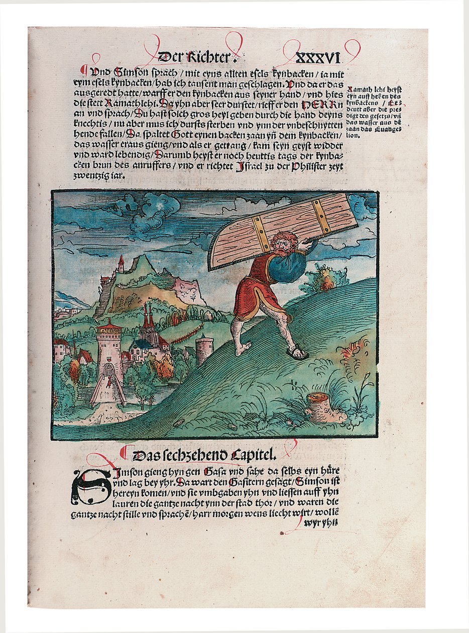 《旧约》插图，第二部分，约书亚-以斯帖，摘自圣经，由马丁·路德（Martin Luther）翻译，威特堡，1524年 作者 卢卡斯·克拉纳赫
