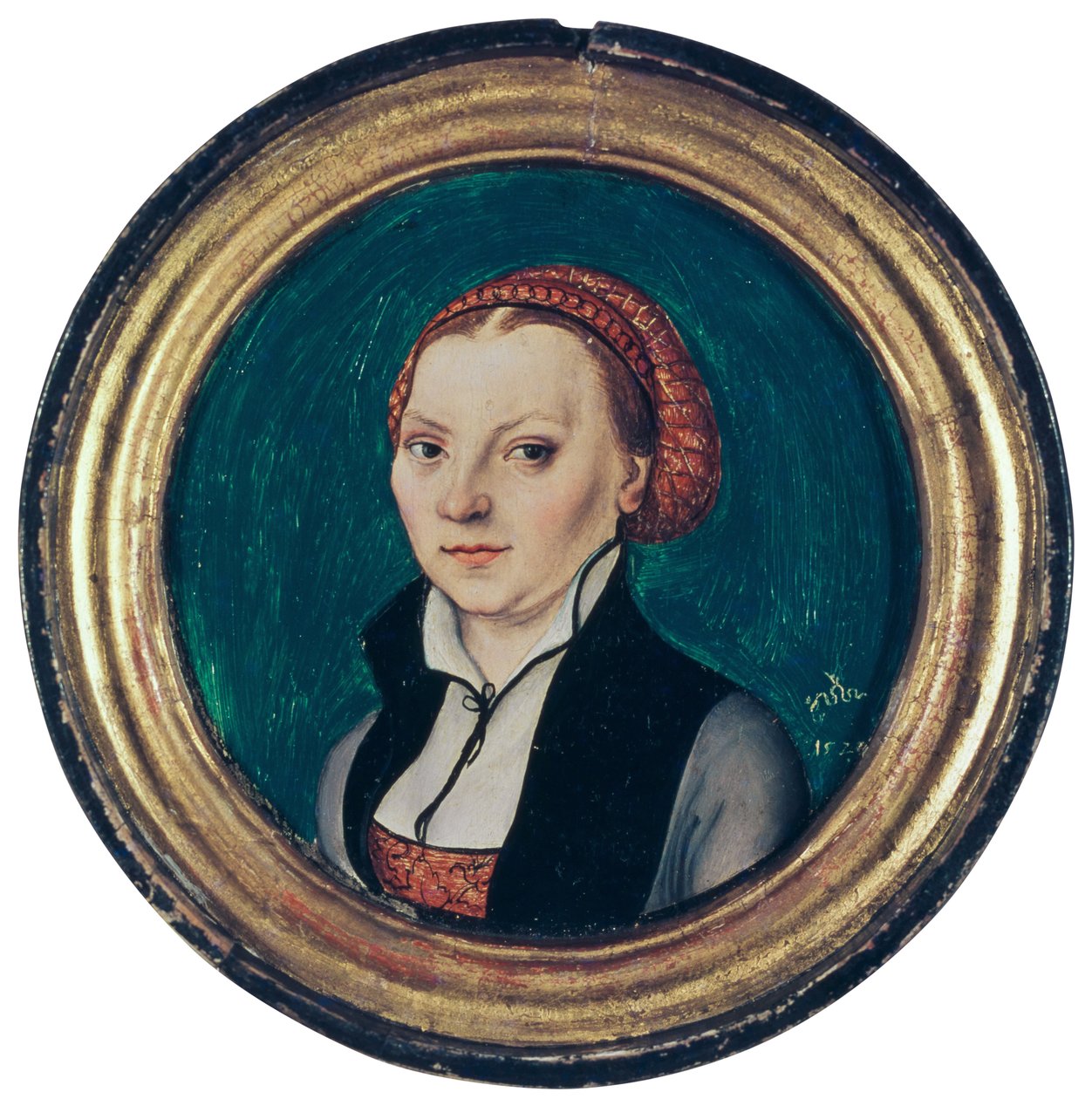 博拉的凯瑟琳画像，马丁路德的妻子，1529年 作者 卢卡斯·克拉纳赫