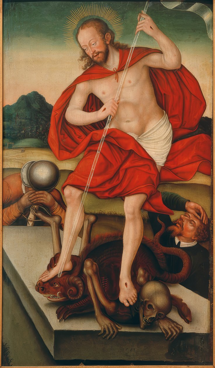 Christus als Sieger über Tod und Teufel 作者 卢卡斯·克拉纳赫（Lucas Cranach）