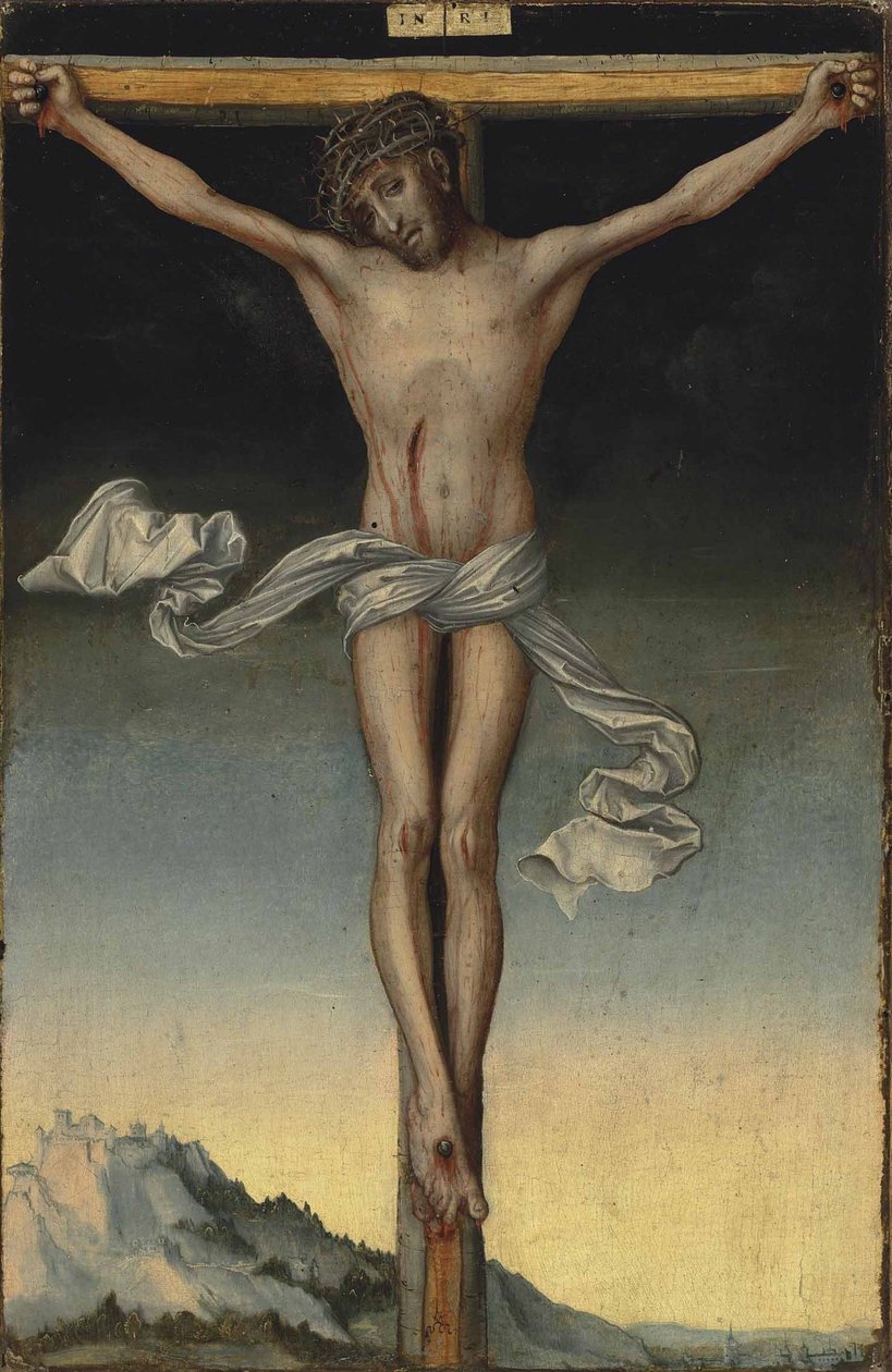 德语：Christus am Kreuz 十字架上的基督 作者 卢卡斯·克拉纳赫