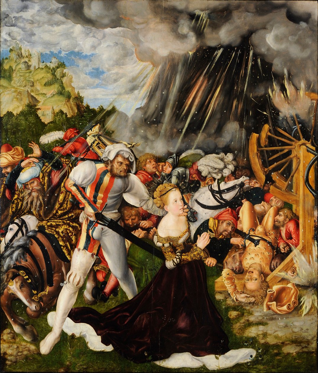 德语： Das Martyrium der heiligen Katharina 圣凯瑟琳的殉难 作者 卢卡斯·克拉纳赫