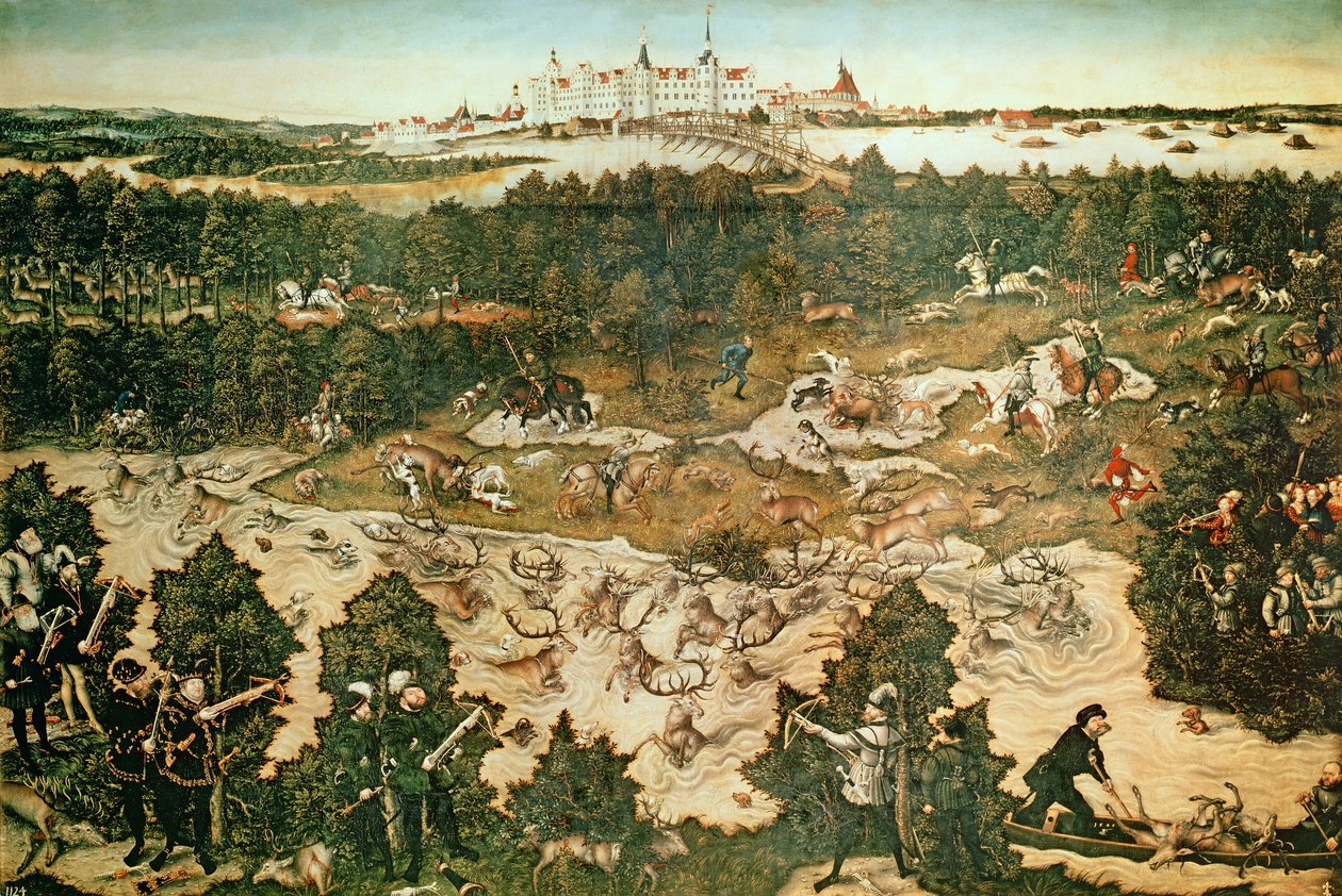 寻找1544年托尔高哈滕费尔斯城堡附近的查理五世皇帝的荣誉（另见38682,72409和498129） 作者 卢卡斯·克拉纳赫