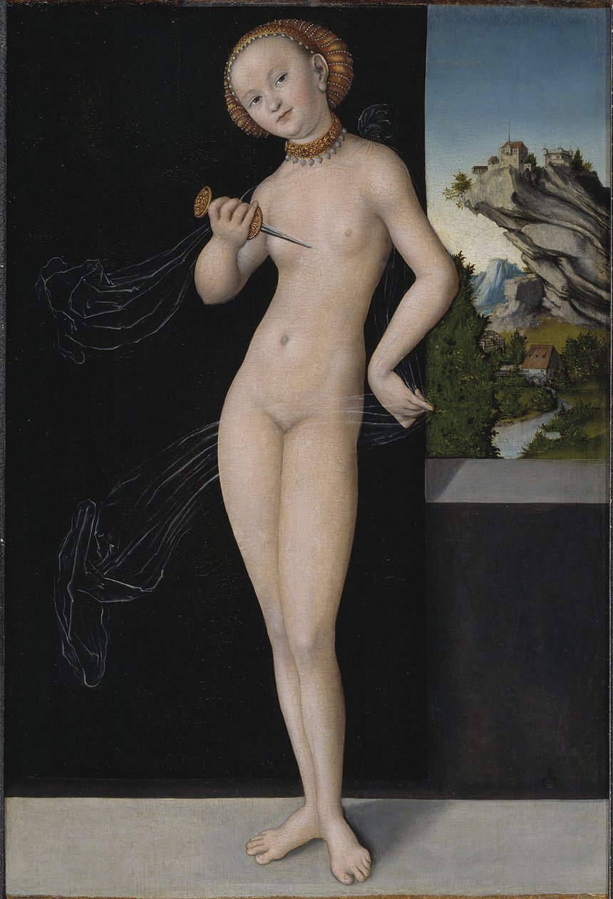 Lucretia，1528年 作者 卢卡斯·克拉纳赫