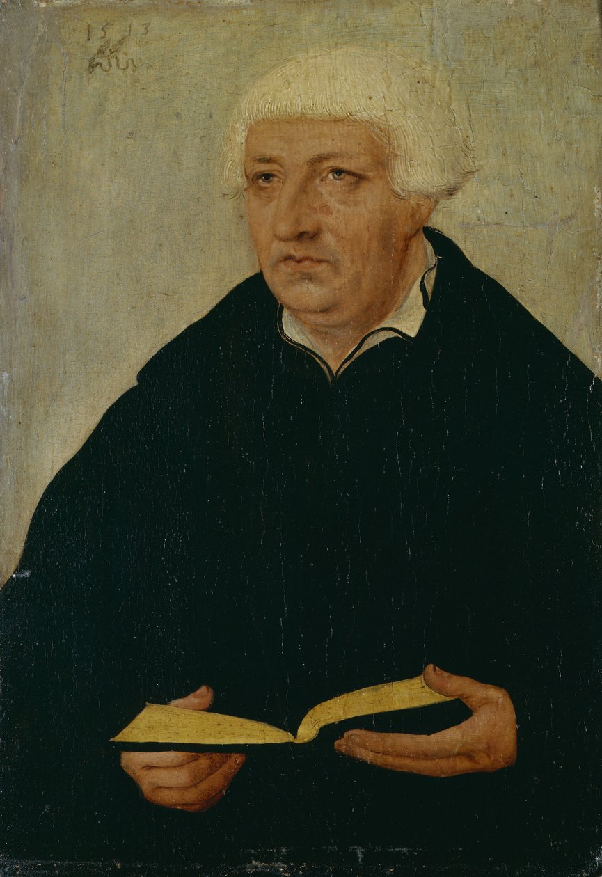 约翰内斯·布根哈根（Johannes Bugenhagen）肖像1485-1558 作者 卢卡斯·克拉纳赫