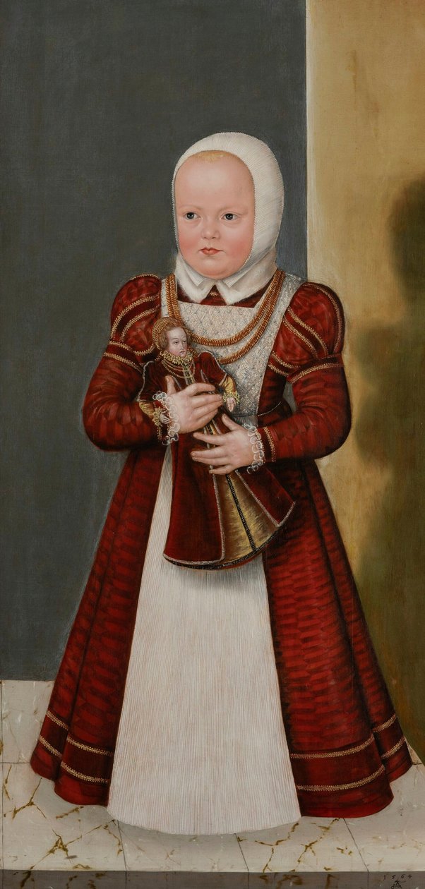 德语：Bildnis der Prinzessin Marie, Schwester Christians I. 克里斯蒂安一世的妹妹玛丽公主肖像 作者 卢卡斯·克拉纳赫（Lucas Cranach）