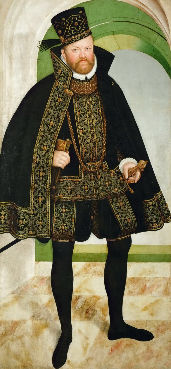 德语：萨克森选帝侯奥古斯特（1526-1586 年） 萨克森选帝侯奥古斯特（1526-1586 年） 作者 卢卡斯·克拉纳赫（Lucas Cranach）