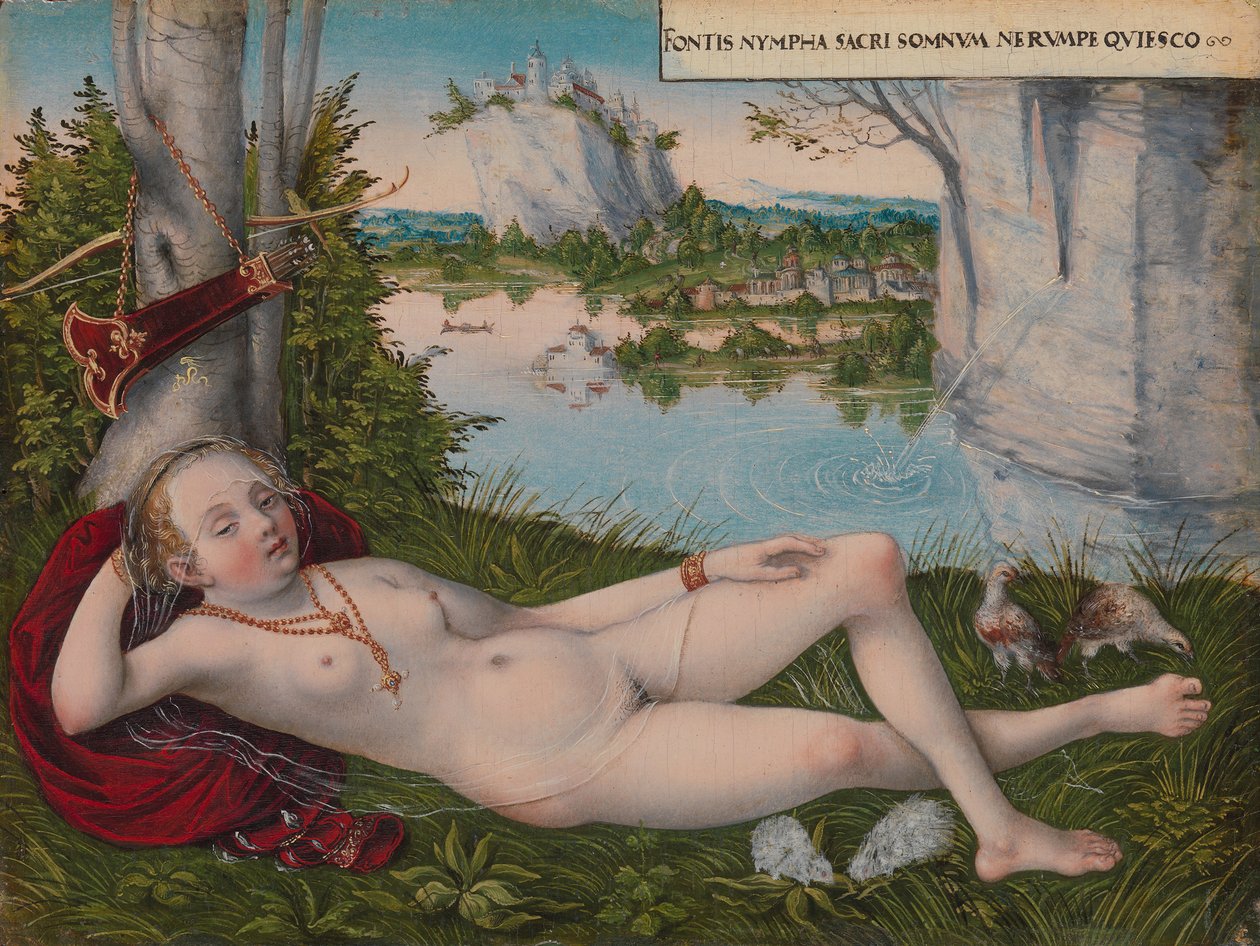 春季若虫，约。 1545-50。 作者 卢卡斯·克拉纳赫（Lucas Cranach）