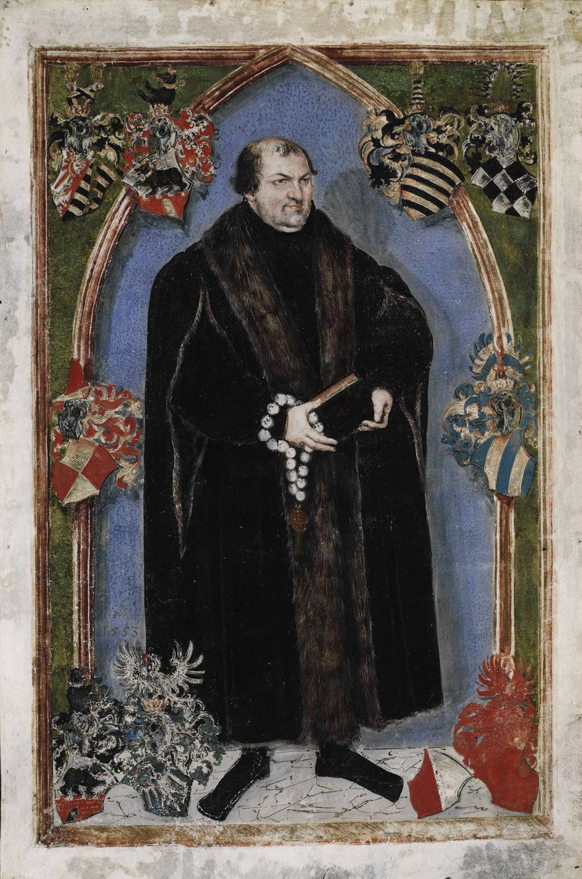 乔治三世（Anhalt-Dessau王子）的肖像1507-1553，1553年 作者 卢卡斯·克拉纳赫（Lucas Cranach）