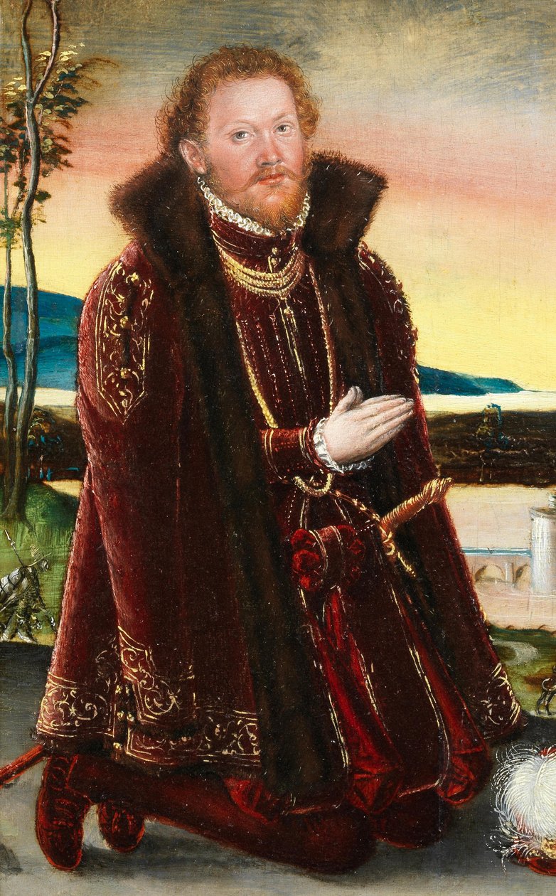 约阿希姆-恩斯特-冯-安哈尔特王子肖像 作者 卢卡斯·克拉纳赫（Lucas Cranach）