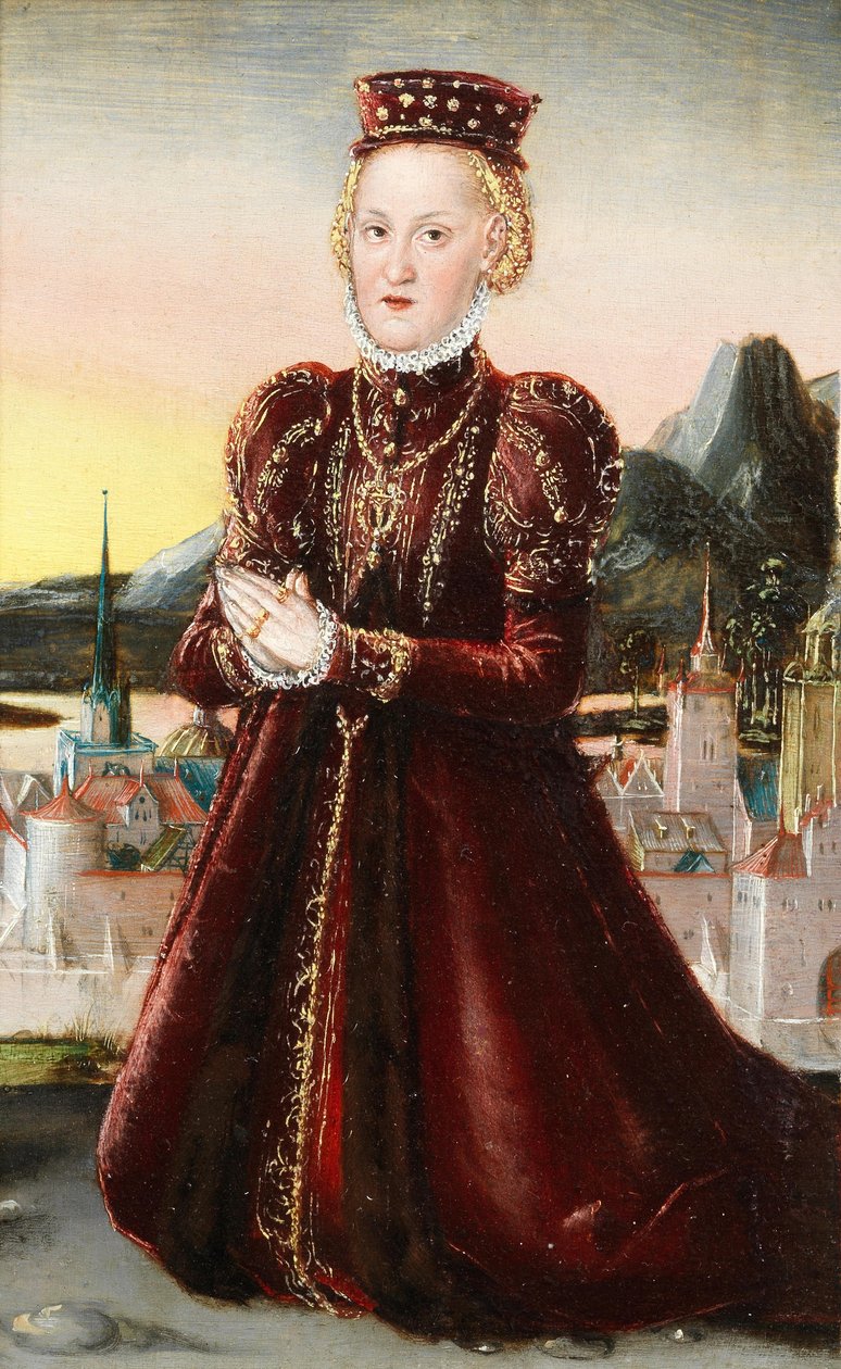 阿格尼丝-格拉芬-冯-巴尔比公主肖像 作者 卢卡斯·克拉纳赫（Lucas Cranach）