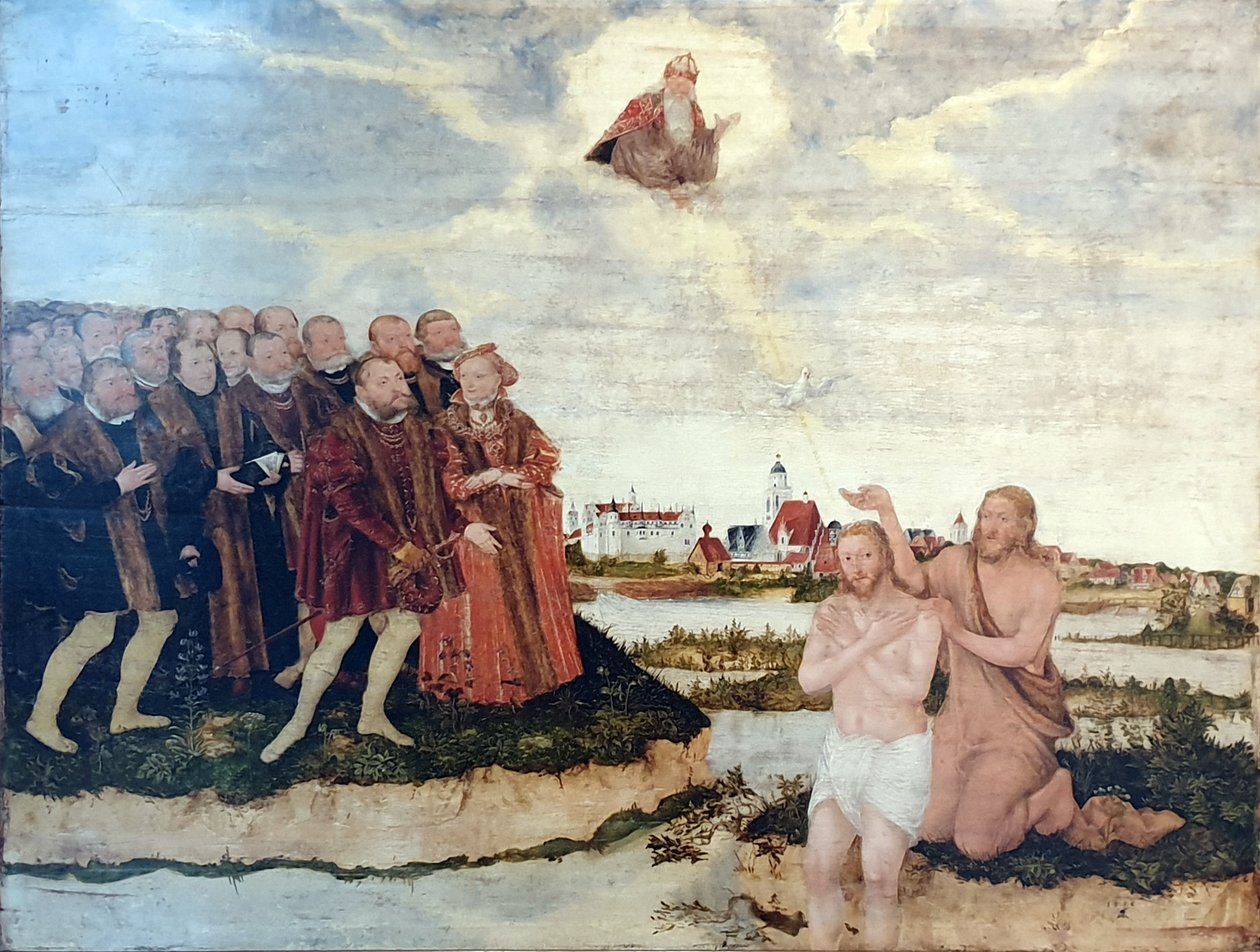 基督的洗礼 作者 卢卡斯·克拉纳赫（Lucas Cranach）