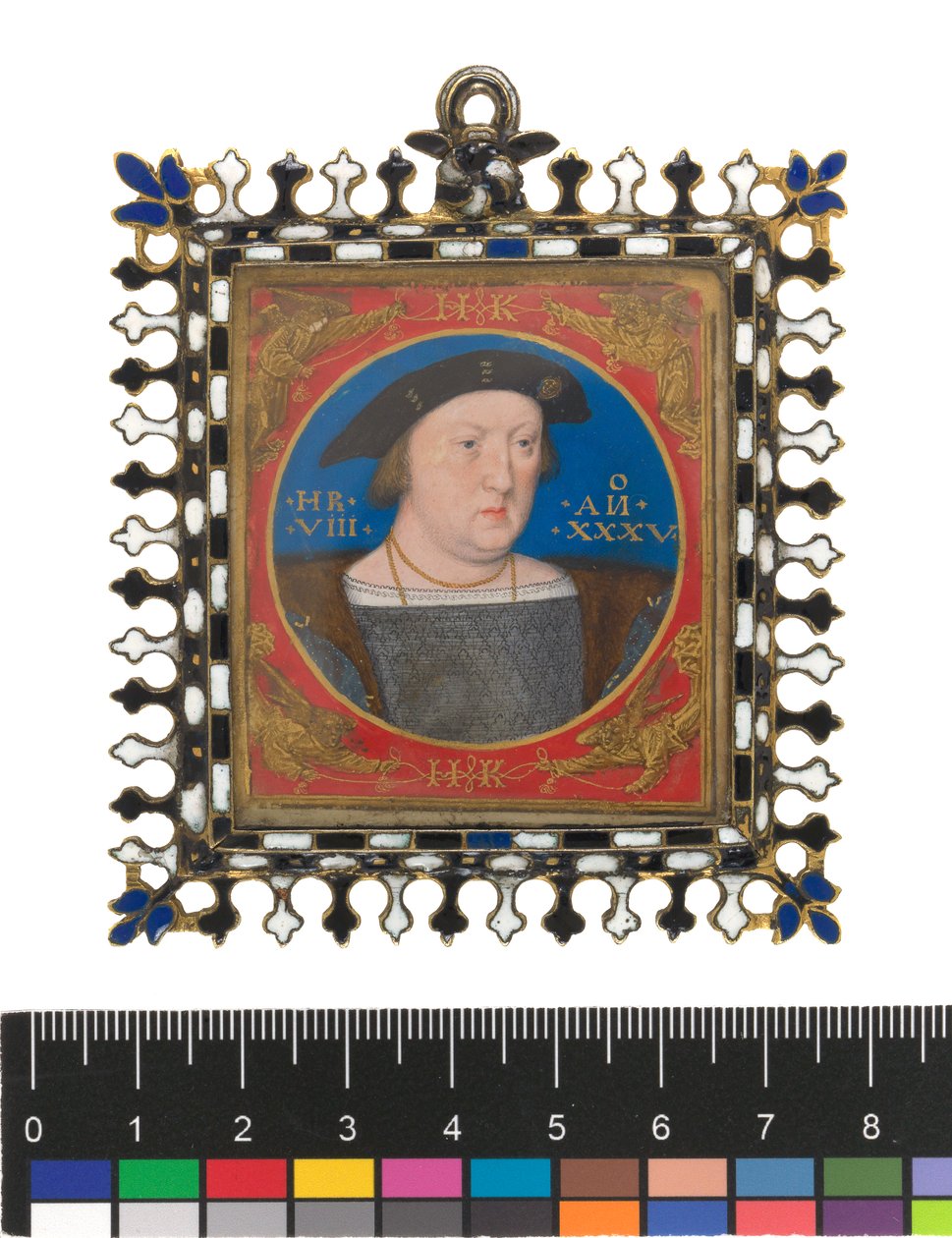 Henry VIII，c.1525-27（卡片上的牛皮纸上的bodycolour） 作者 卢卡斯·霍伦鲍特（Lucas Horenbout）或霍恩博特（Hornebault）