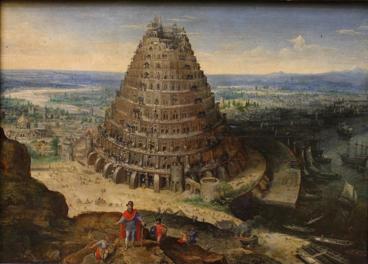 巴别塔》，1594年 作者 卢卡斯·瓦尔肯博奇面包车