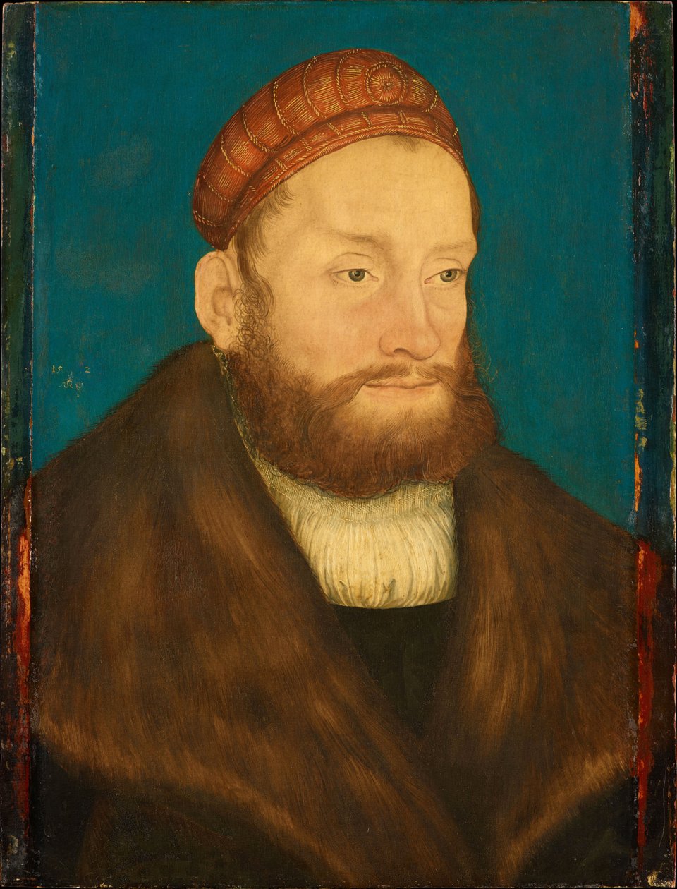 Casimir de Brandebourg Culmbach (1481-1527) - 勃兰登堡-拜罗伊特的 Margrave Casimir，作者 Cranach, Lucas, the Elder (1472-1553)。 1524 年后的木头油彩。尺寸：37,3x28,5 厘米。 维也纳艺术史博物馆 作者 老卢卡斯·克拉纳赫