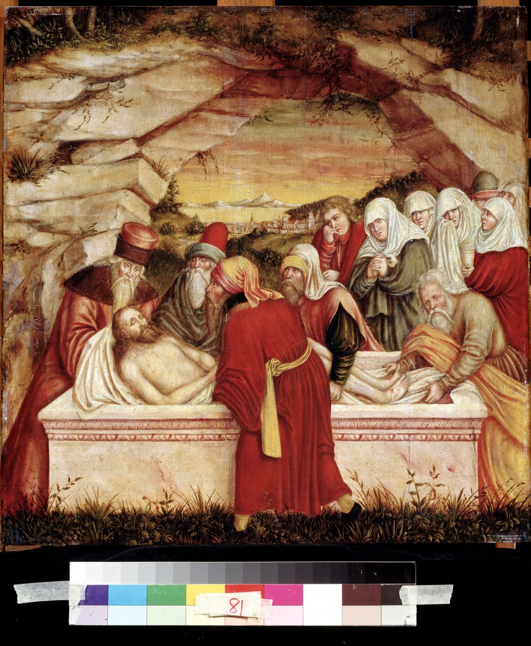 老卢卡斯-克拉纳赫（1472-1553 年）16 世纪莫斯科普希金博物馆木板画 "埋葬 作者 老卢卡斯·克拉纳赫