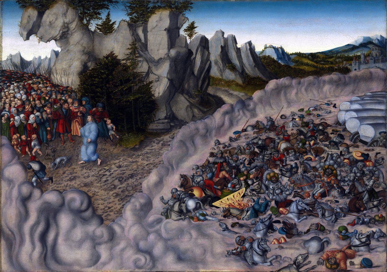 "La traversee de la mer Rouge par le peuple israelite, l